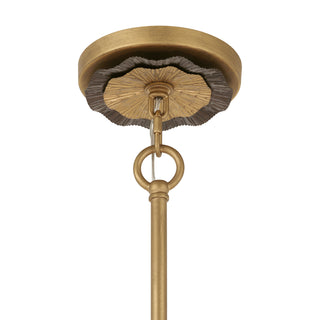 Lincoln 5-Light Pendant in Distressed Gold and Bronze by Breegan Jane