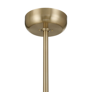 Ashton 5-Light Fan D'Lier in Noble Brass