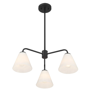 Blair 3-Light Chandelier in Matte Black