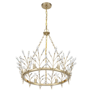 Orianna 6-Light Chandelier in Noble Brass