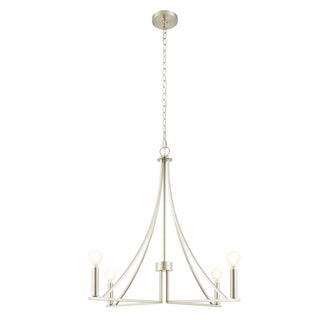 4-Light Chandelier in Brushed Nickel
