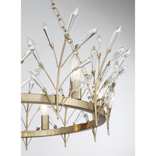 Orianna 6-Light Chandelier in Noble Brass