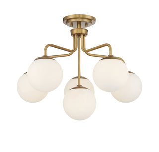 Marco 6-Light Ceiling Light in Warm Brass