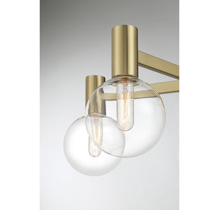 Wright 5-Light Chandelier in Warm Brass