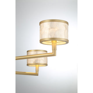 Mariquita 6-Light Chandelier in Spun Gold by Breegan Jane