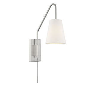 Owen 1-Light Adjustable Wall Sconce in Satin Nickel