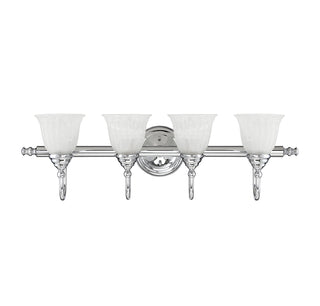 Brunswick 4-Light Bathroom Vanity Light in Chrome