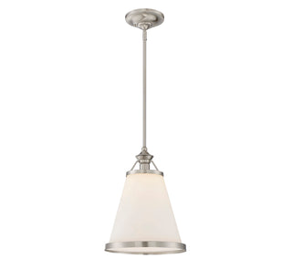 Ashmont 1-Light Pendant in Satin Nickel
