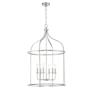 Brookstone 6-Light Pendant in Satin Nickel