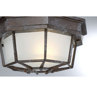 Exterior Collections 1-Light Outdoor Ceiling Light in Rustic Bronze