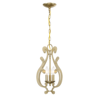 Lombard 3-Light Pendant in Noble Brass