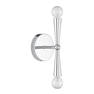 2-Light Wall Sconce in Chrome