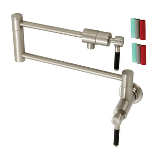 Kaiser Pot Filler Faucet in Brushed Nickel