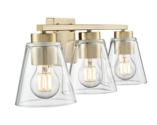Strayhan 22" 3-Light Vanity - Modern Gold