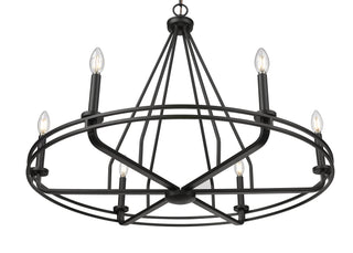 Jody 32.5" Wide 6-Light Chandelier - Matte Black