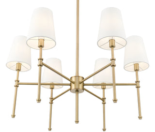 Adorra 25.75" Wide 6-Light Chandelier - Vintage Brass