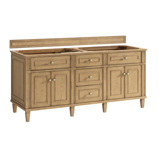 72 Inch Lorelai Freestanding Vanity in Light Natural Oak / Ethereal Noctis Top
