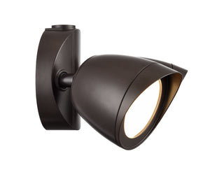 4.25" High 2-Light LED Outdoor Security Flood Light - Powder Coated Bronze