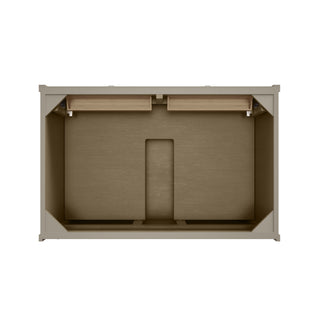 36 Inch Chicago Freestanding Vanity in Walnut Whisper / White Zeus Top