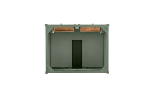 30 Inch Chicago Freestanding Vanity in Smokey Celadon / White Zeus Top