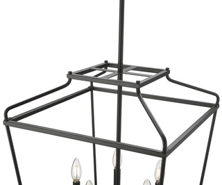 Nellita 18" Wide 5-Light Pendant - Matte Black