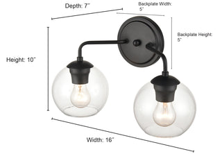 2-Light Vanity Modern Gold