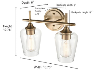 Ashford 2-Light Vanity - Chrome