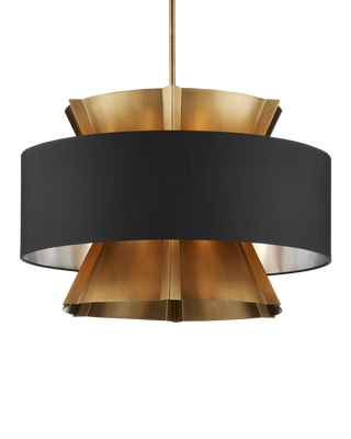 Oxenwood Brass & Black Chandelier