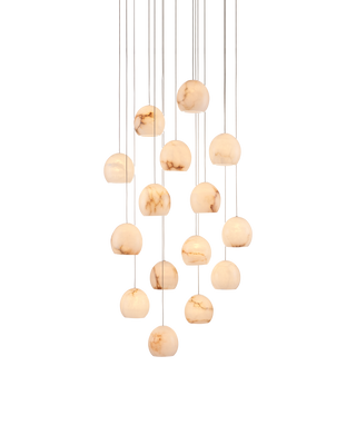 Lazio 15-Light Round Multi-Drop Pendant