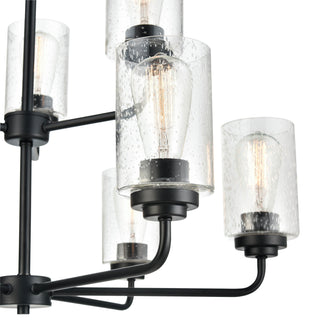 Moven 9-Light Chandelier Ceiling - Matte Black