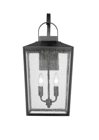 Devens 2-Light Outdoor Wall Sconce Powder Coated Black