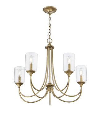 Waddingham 5-Light Chandelier Ceiling Light Vintage Brass