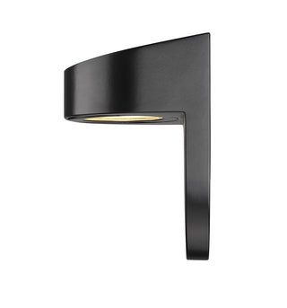 1-Light Outdoor Wall Sconce Powder Coated Black