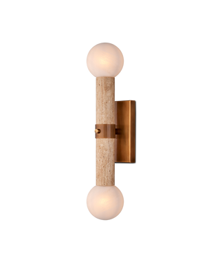 Beatrix Beige Bath Wall Sconce