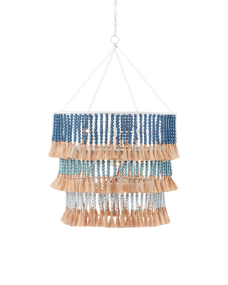 St. Barts Blue Chandelier