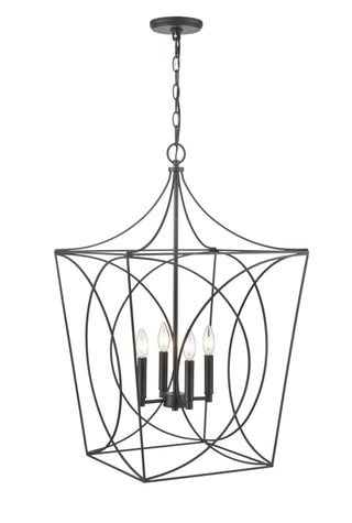 Tracy 4-Light Pendant light Matte Black