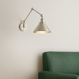 Edward 1-Light Swing Arm Sconce Light Modern Gold
