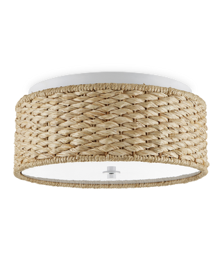 Colchester Raffia Flush Mount