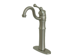 Victorian Vessel Faucet in Brushed Nickel