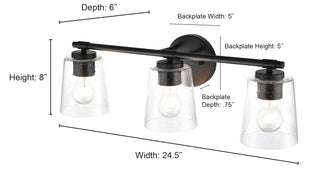 3-Light Vanity Brushed Nickel