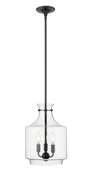 Mahannah 3-Light Pendant Light Matte Black