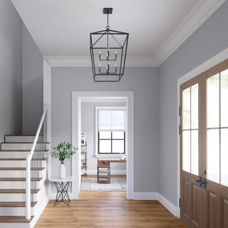 8-Light Pendant light Matte Black