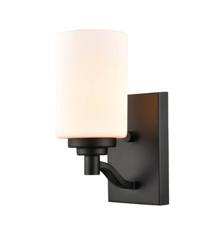Durham 1-Light Wall Sconce Matte Black