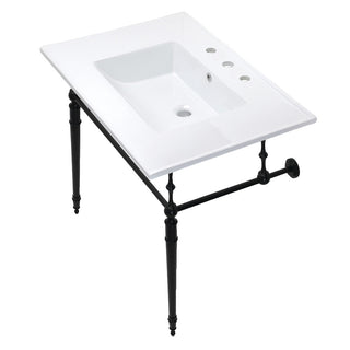 Edwardian 31.13 Inch Console Sink in White