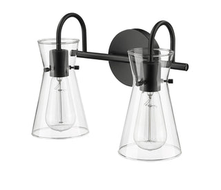 Camellia 2-Light Vanity Matte Black