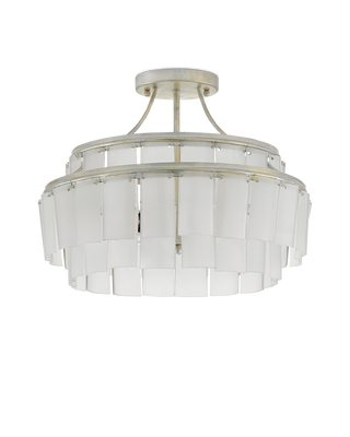 Vintner White Semi-Flush Mount