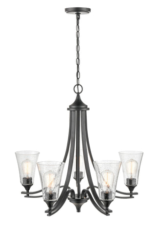 Natalie 5-Light Chandelier Ceiling Light Matte Black