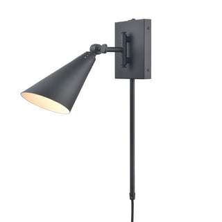 Whitmire 10.25'' High 1-Light Plug-In/Hardwire Sconce - Matte Black