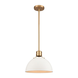 Zayne 12'' Wide 1-Light Pendant - Matte White