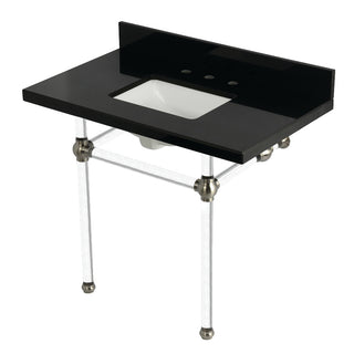Templeton 36 Inch Console Sink in Brushed Nickel